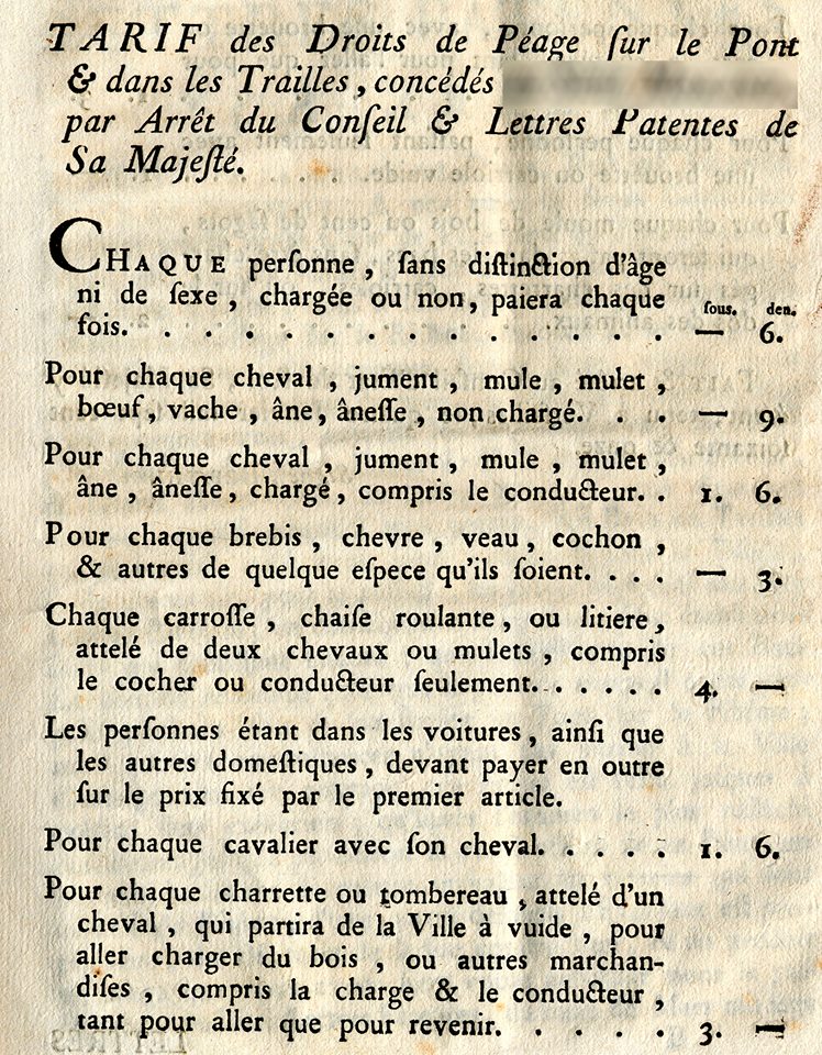 pont morand en 1771